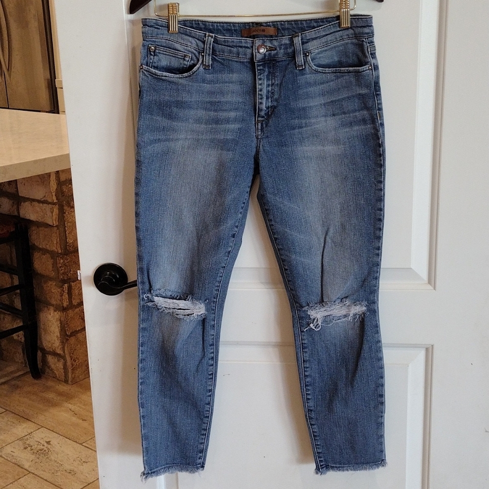 Joe's Jeans: Collector's Edition The Finn Ankle Skinny Jeans Size 30 Distressed